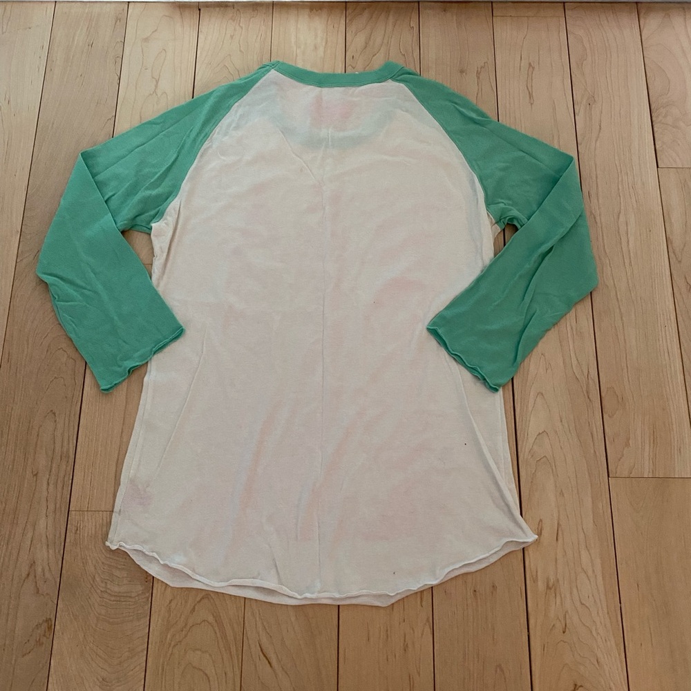 Victoria's Secret Pink Green and White Heartbreaker Top Size L - Picture 6 of 6